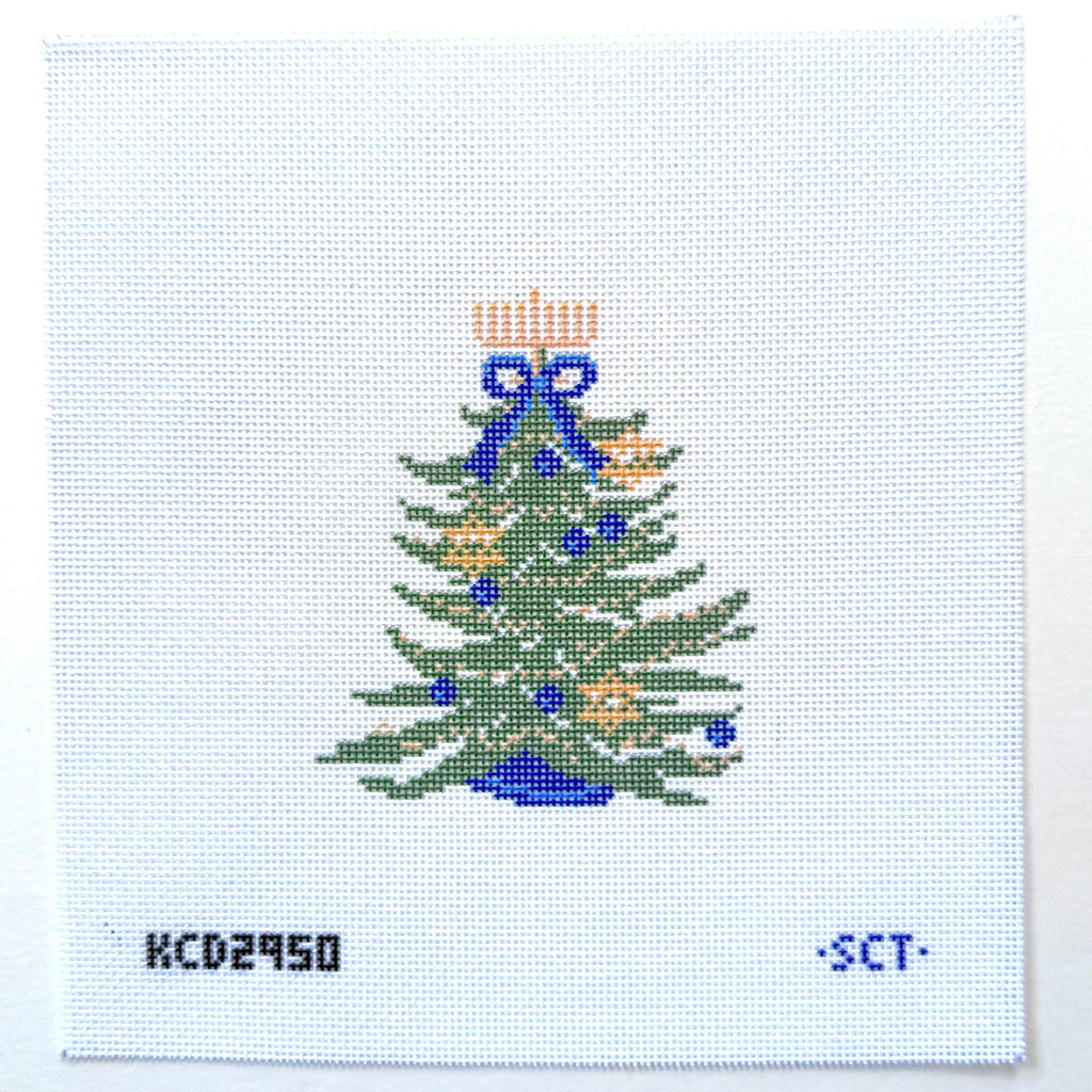 Chrismukkah Tree Printed Canvas