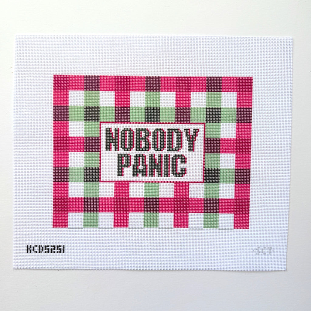 Nobody Panic - Holiday Printed Canvas