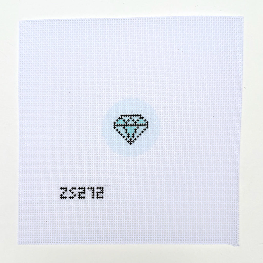 Diamond Key Fob Printed Canvas
