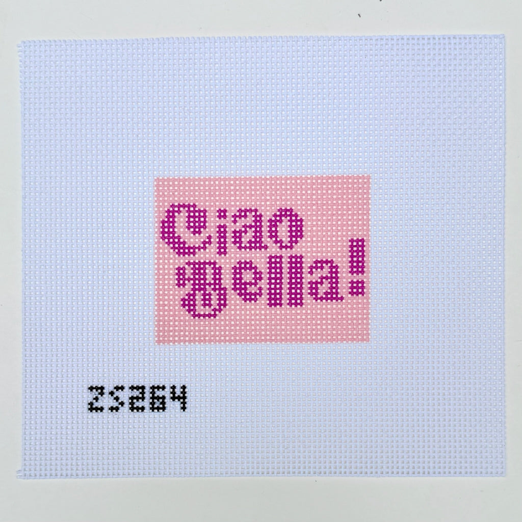 Ciao Bella! Luggage Tag Printed Canvas