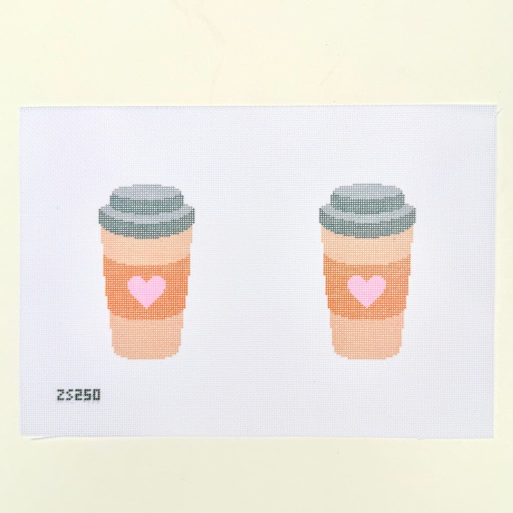 Coffee Scissors Case Printed Canvas