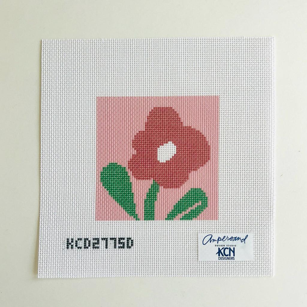 Floral Square D Printed Canvas