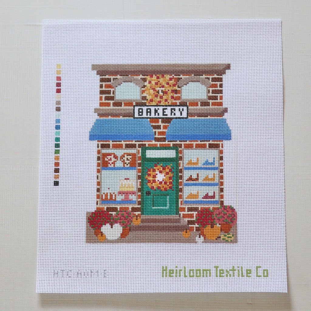 Autumn on Main St Bakery Printed Canvas