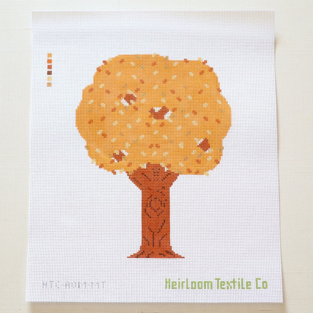 Autumn on Main St Maple Tree Printed Canvas