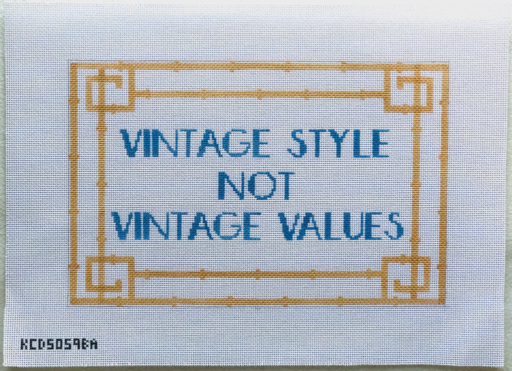 Vintage Styles Not Vintage Values Canvas