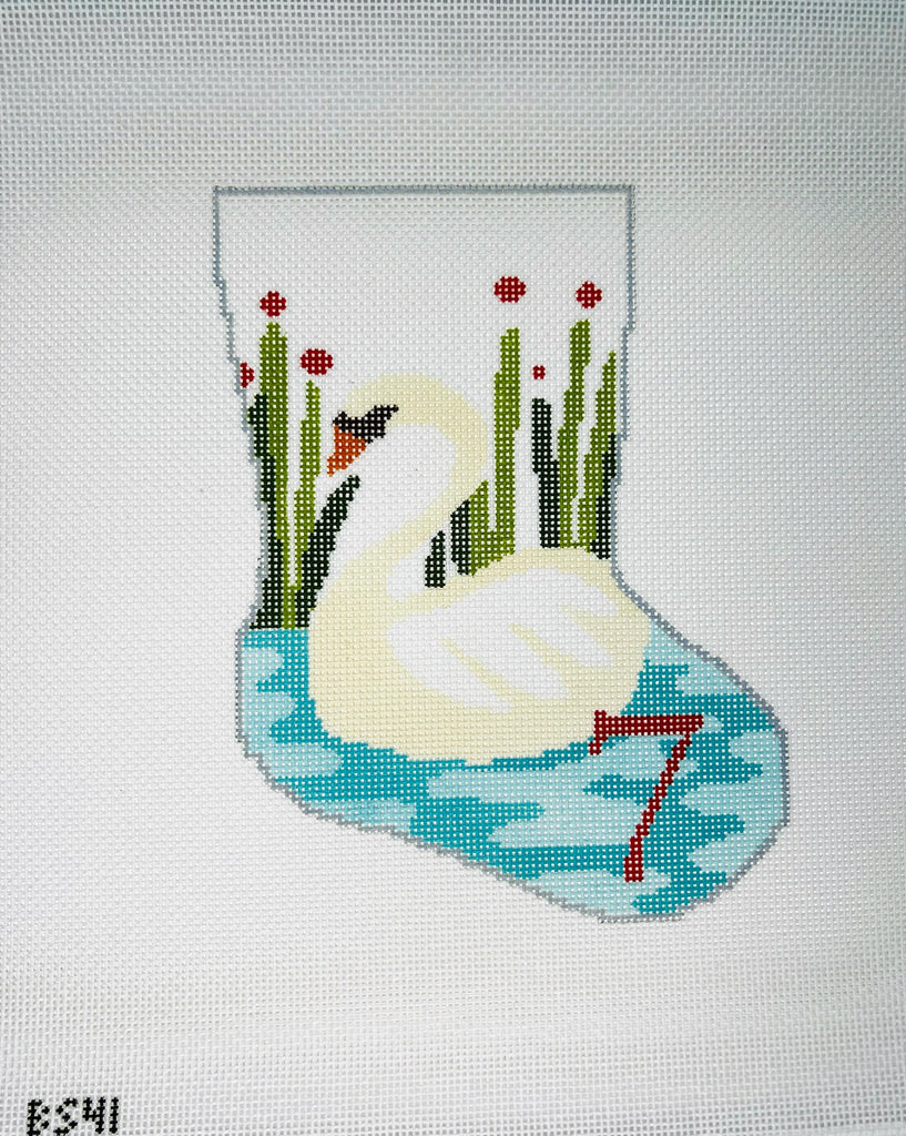 Seven Swans a Swimming Ornament Sized Bauble Stocking Canvas
