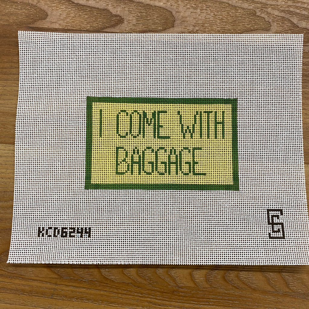 I Come With Baggage Luggage Tag Insert