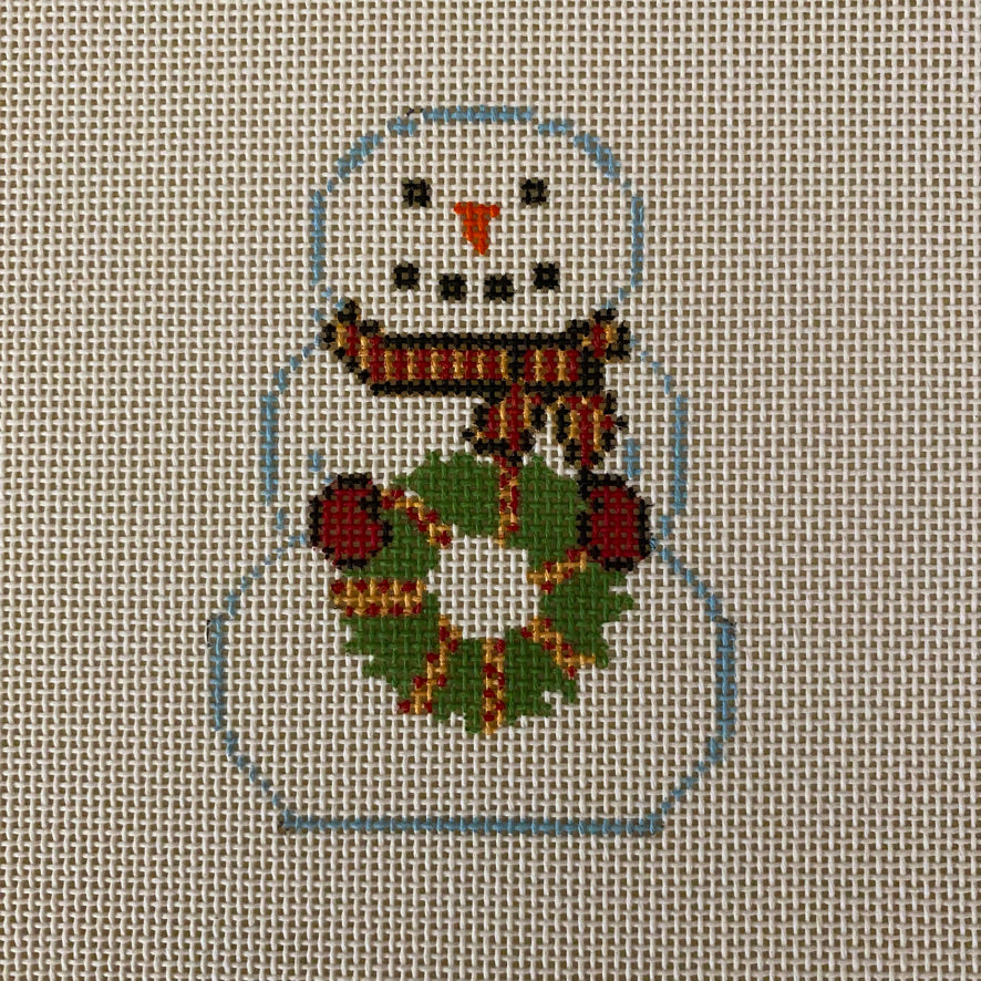 Snowman with Wreath