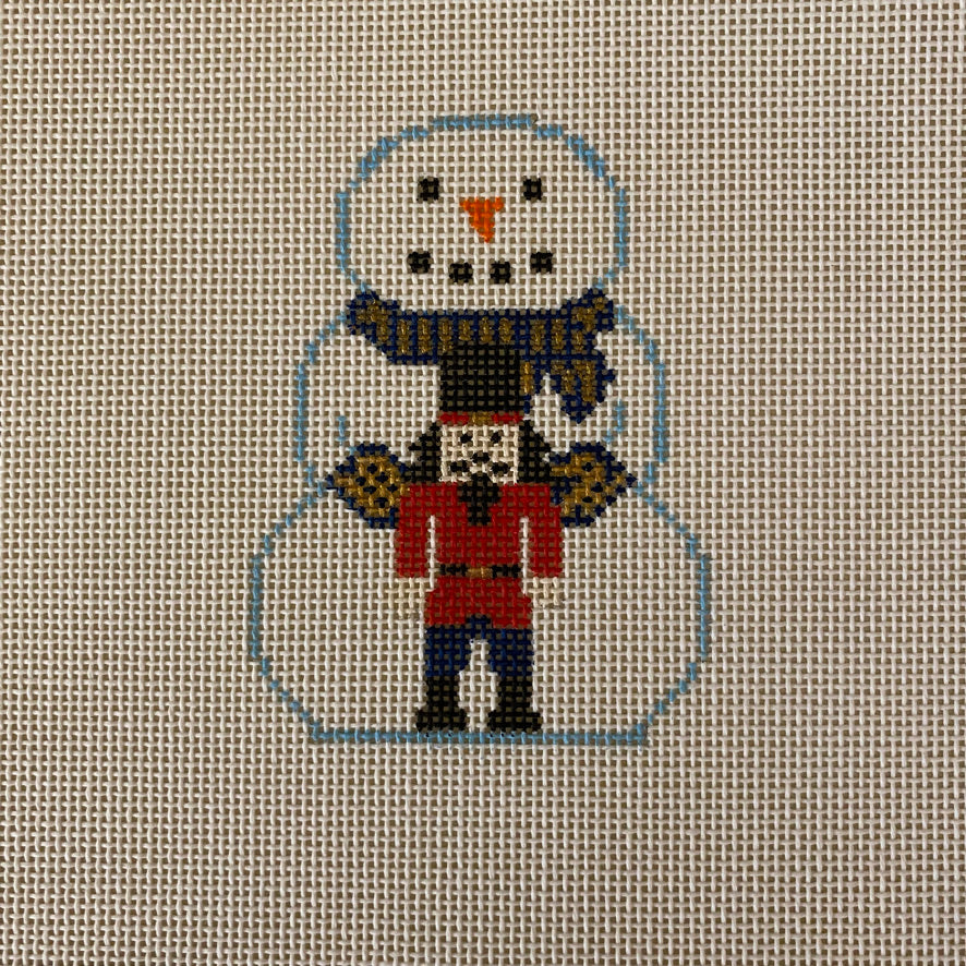 Snowman with Nutcracker