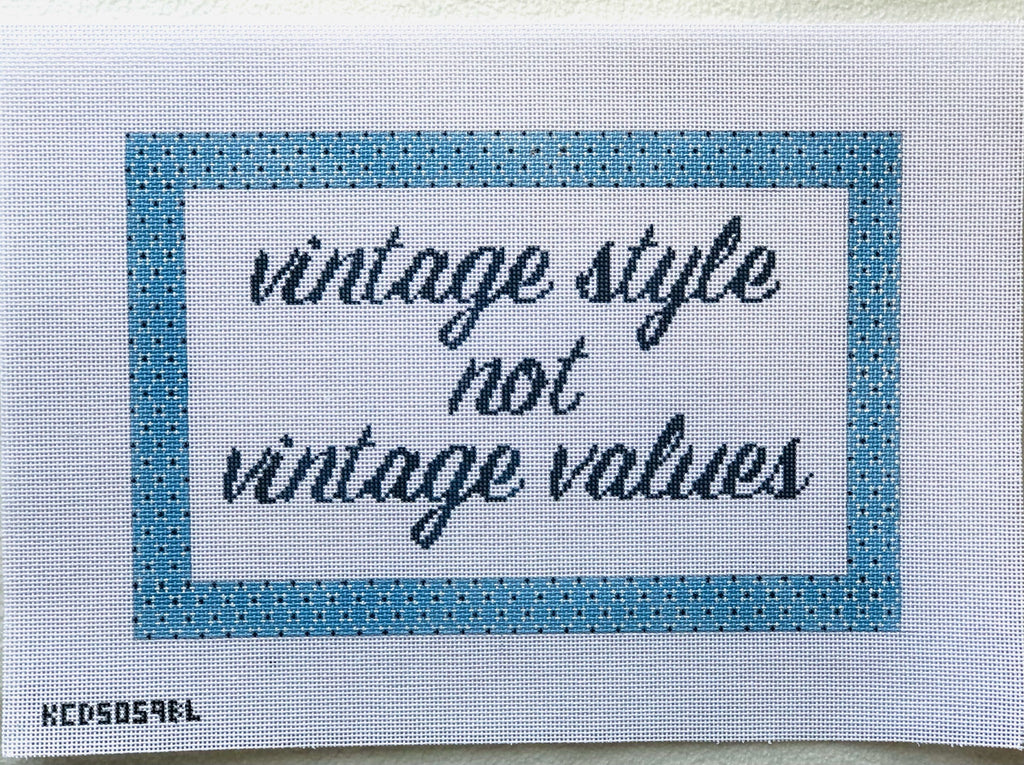 Vintage Styles Not Vintage Values Canvas