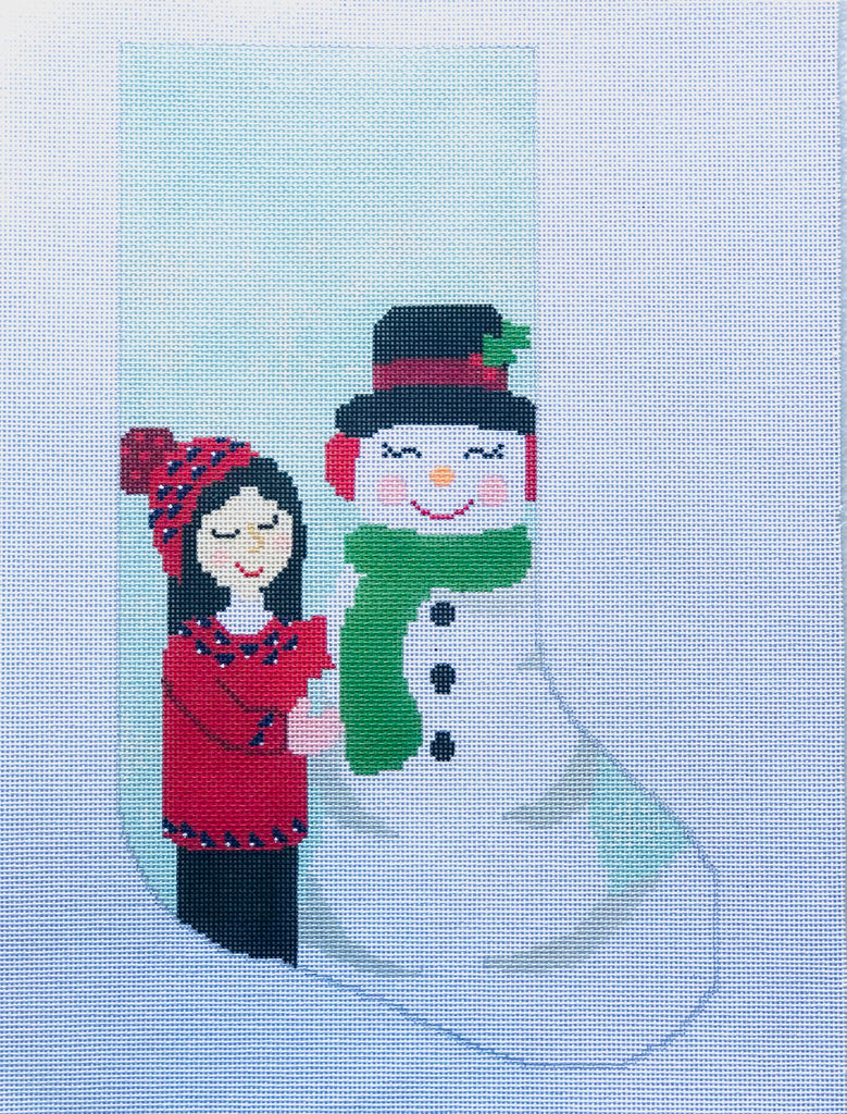 Friend of Frosty Stocking Canvas