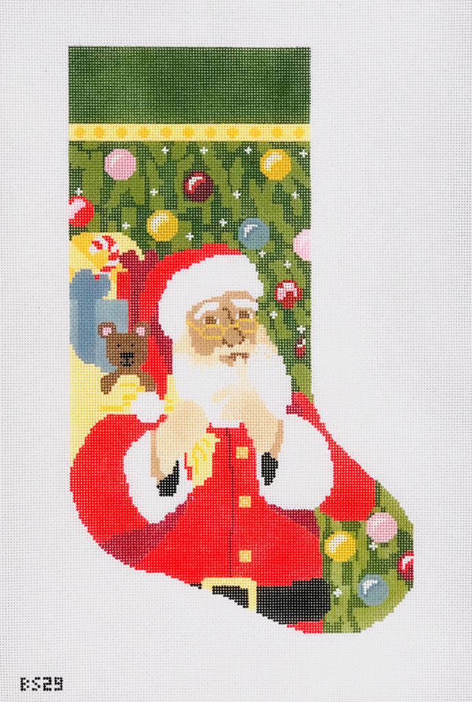 Jolly Old St. Nick Stocking Canvas