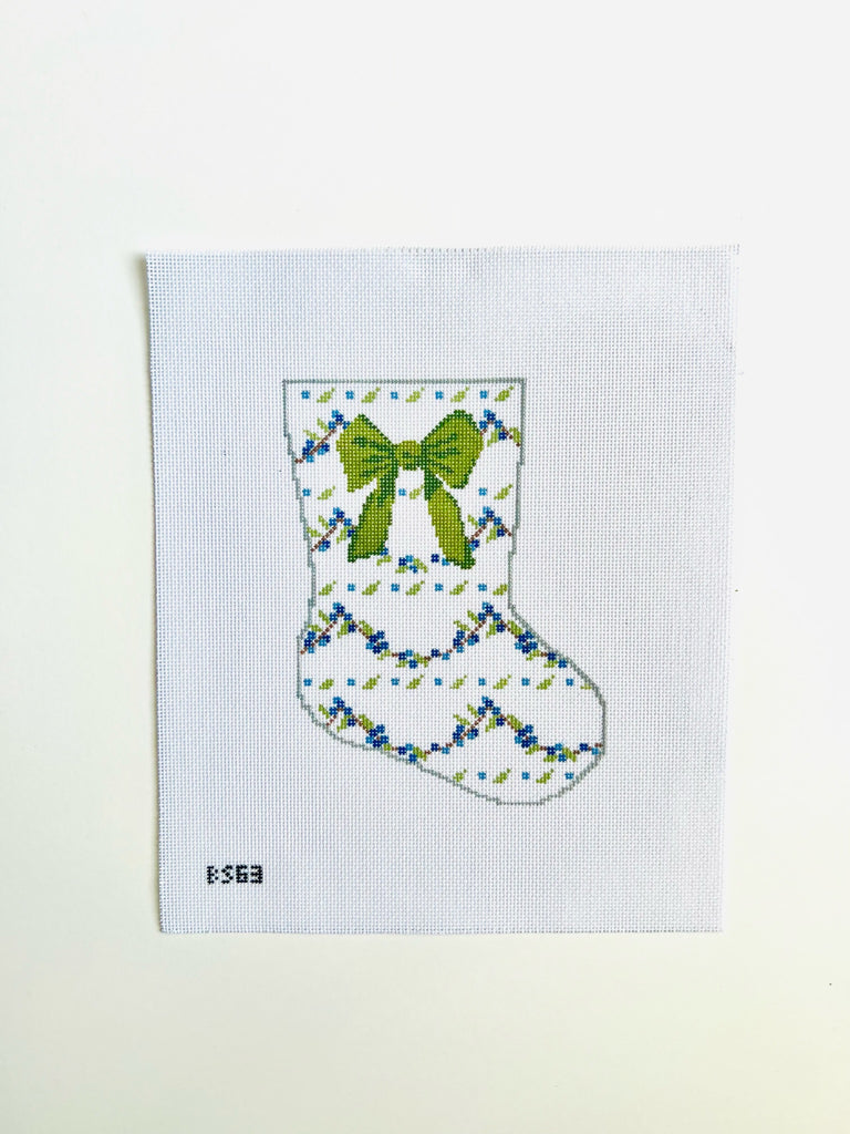 Garland Ornament Sized Stocking Canvas
