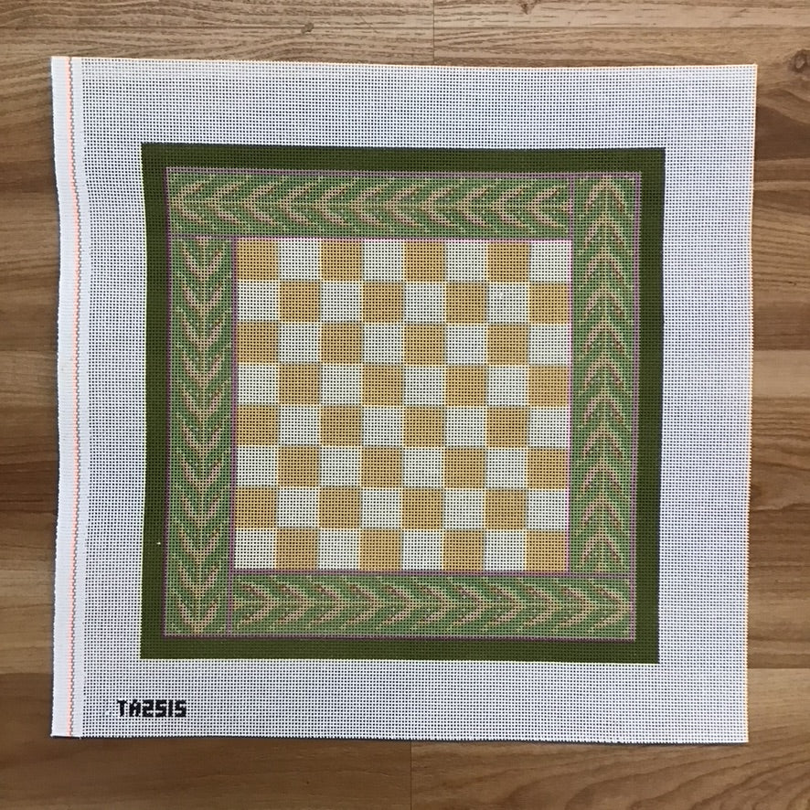 Beige and Green Chess Board