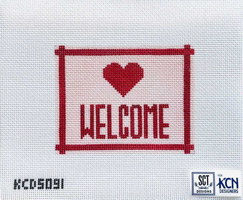 Welcome Sign with Heart