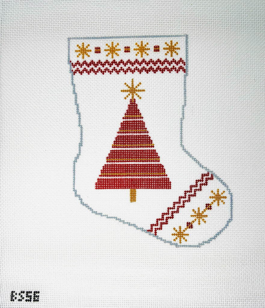 Brightly Shining Tree Ornament Sized Bauble Stocking Canvas