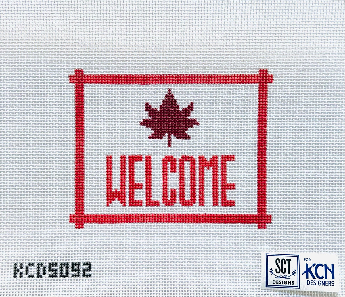 Welcome Sign with Leaf – KCN Designers