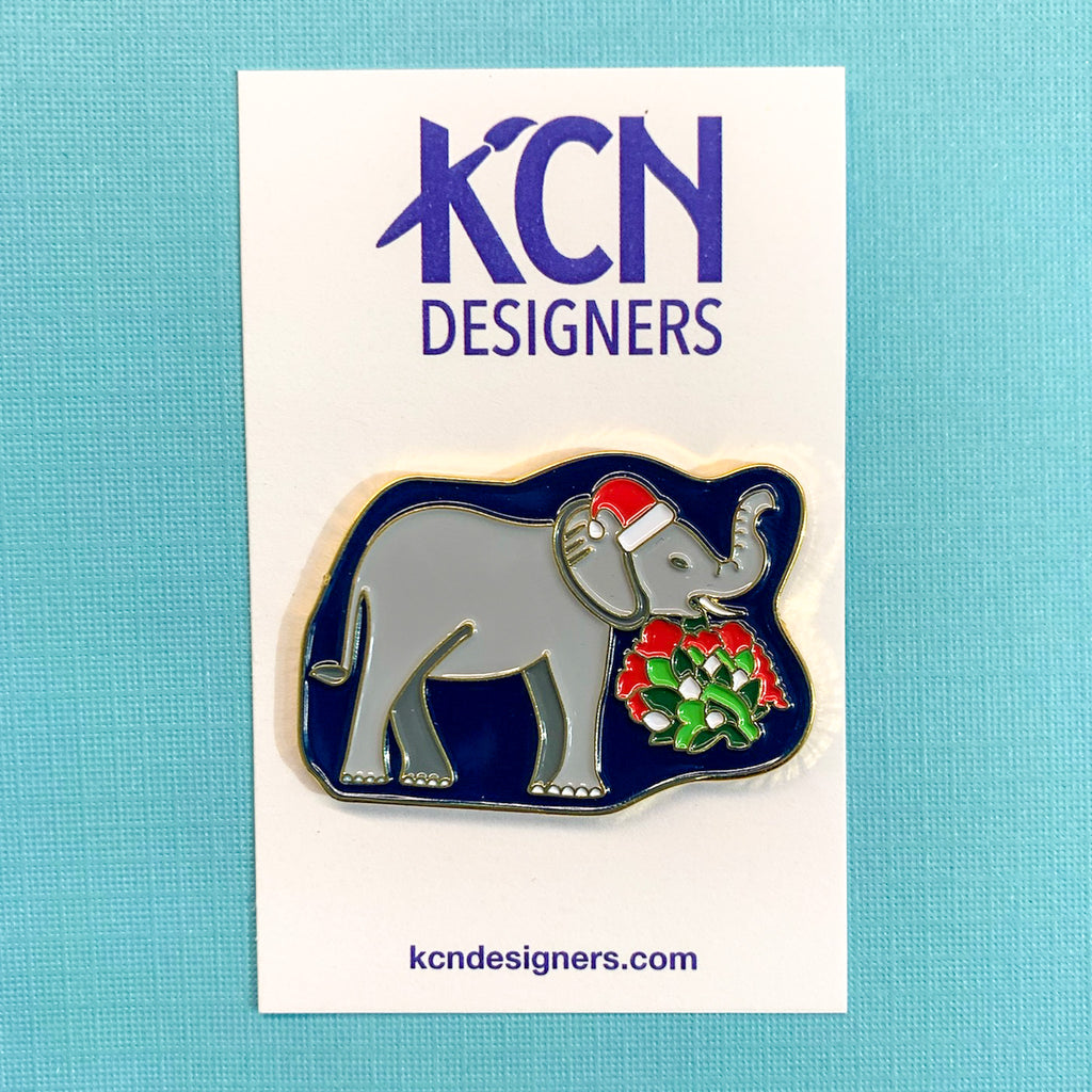 Holiday Elephant Magnet