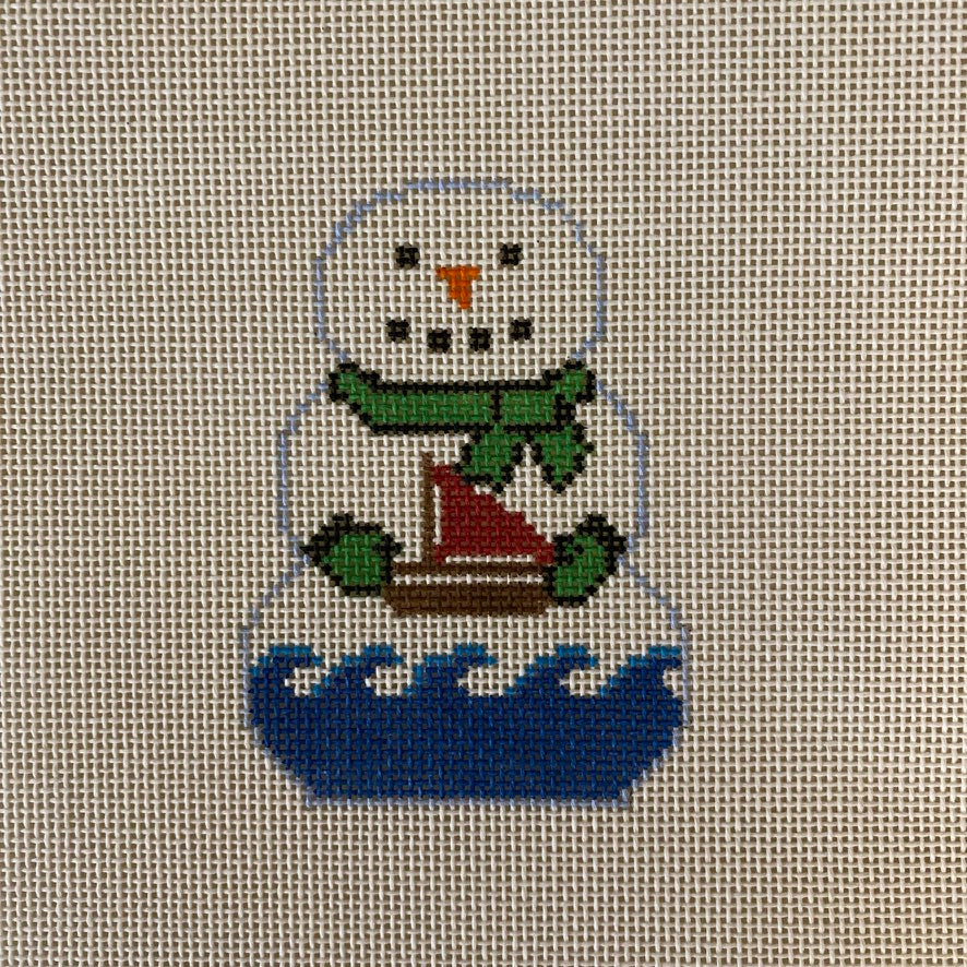 Snowman with Boat