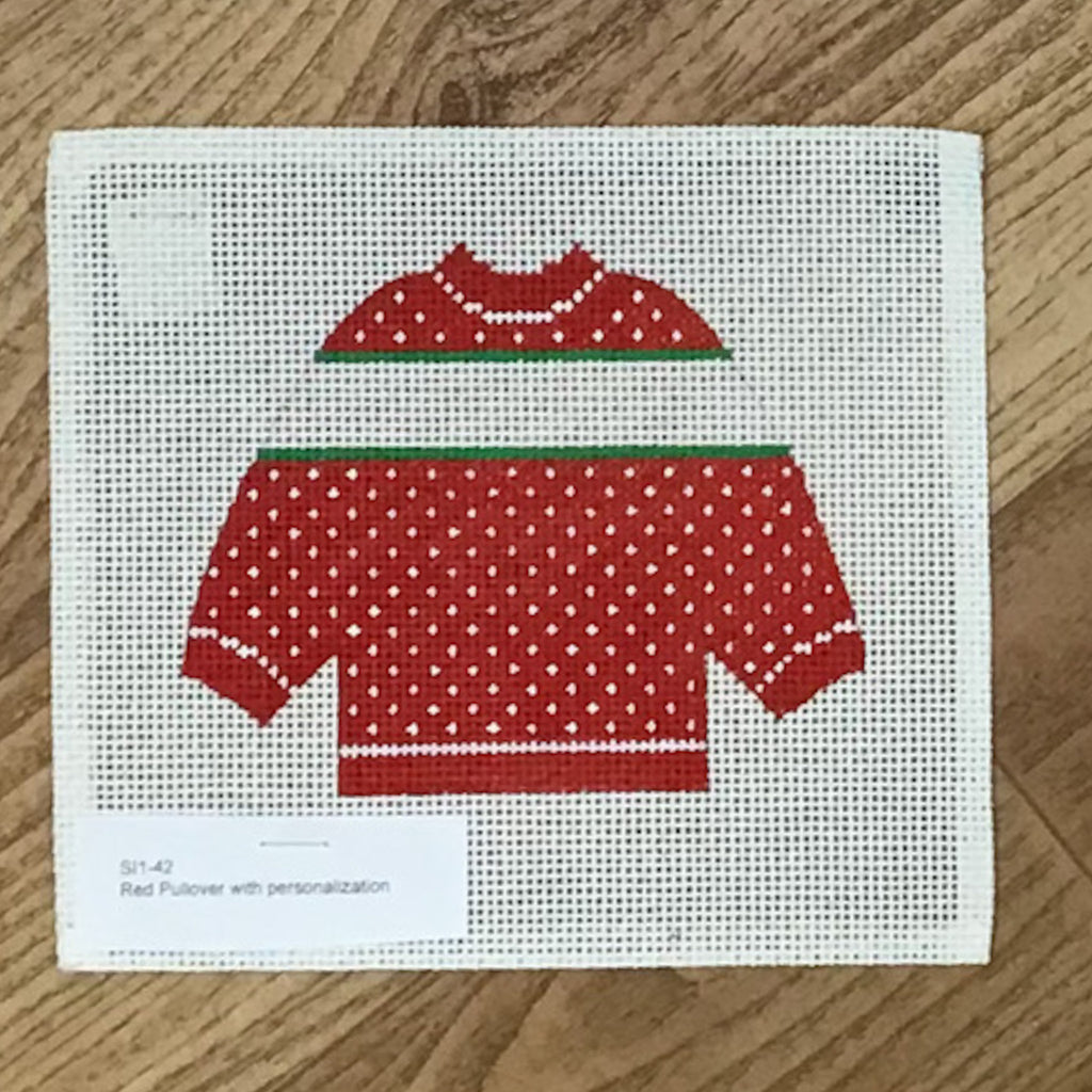 Red Pullover with Personalization