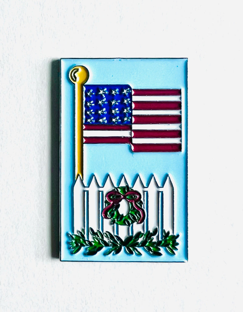 Flag and Fence Magnet