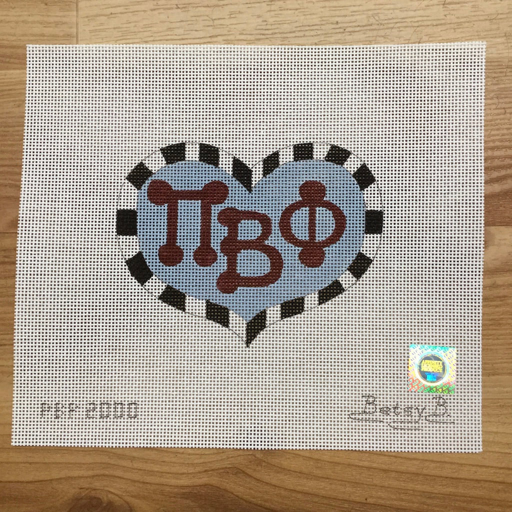 Pi Beta Phi Heart with Letters