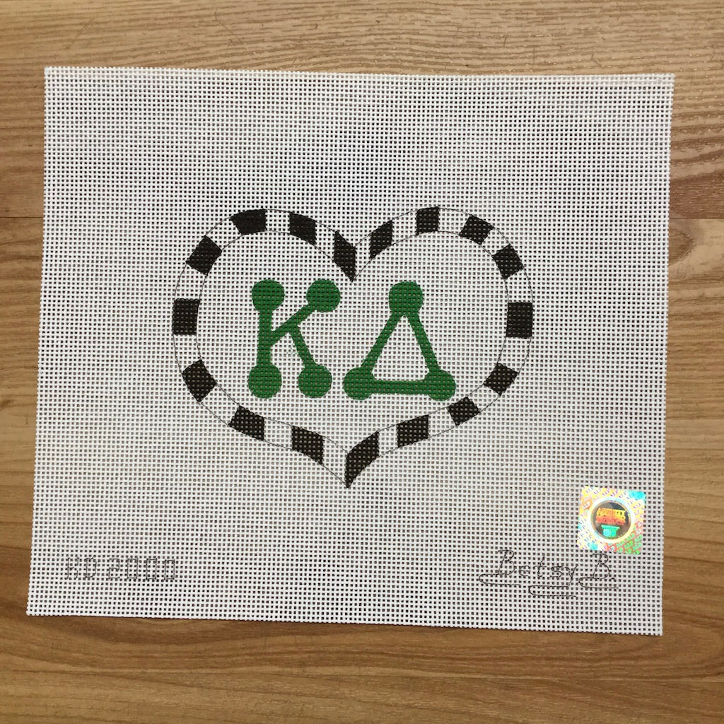Kappa Delta Heart with Letters