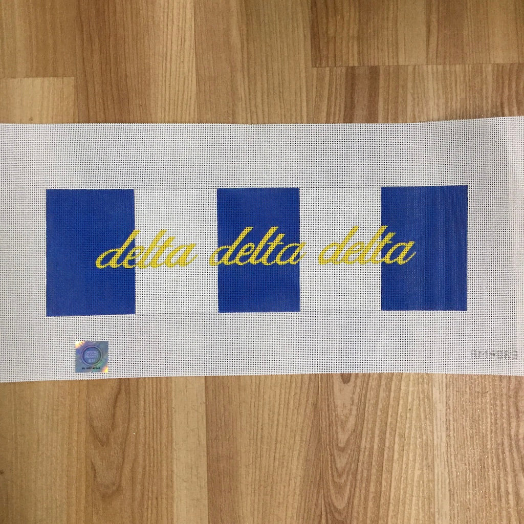 Delta Delta Delta Name on Stripes