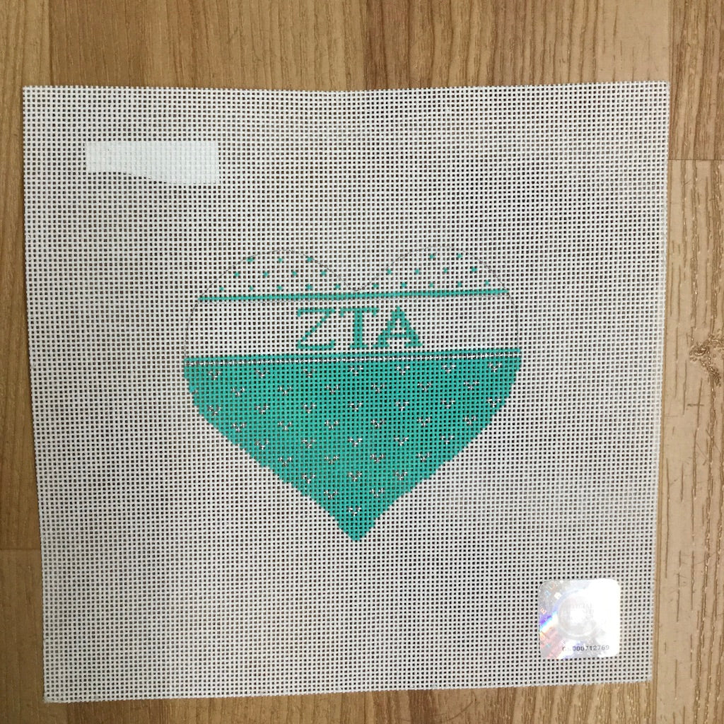 Zeta Tau Alpha Striped Heart